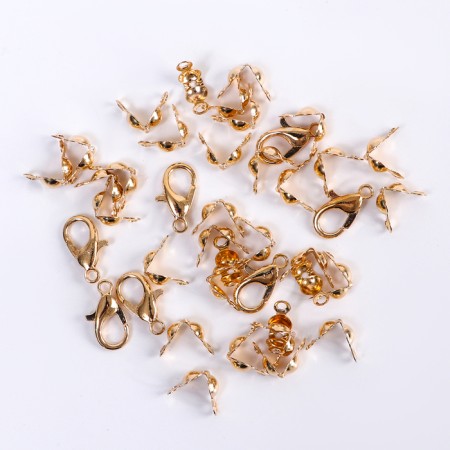 Set for creating jewelry, 15 colors, size 1 piece: 3 mm., Fishing line, scissors-13