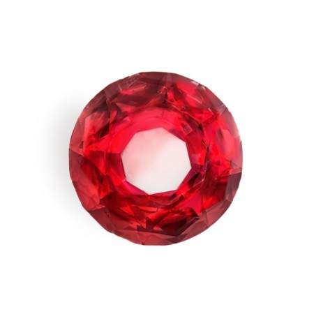 Cappio-skn cap "Diamond", red, glass, d = 30 mm, 8 pcs.-5