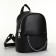 Women's backpack on lightning, black color