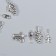 Decor for creativity Metal "Tasting of wine" silver set 4 pcs 2.6x1.4 cm