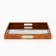 Plastic rectangular tray with a mirror "Strokes", 37 x 37 x 4.5 cm Soldier