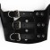 Pressed muzzle of pressed leather adjustable, No. 5, DN 9.3 cm, ohm 32-40 cm, black