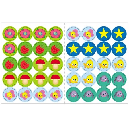 Activities with stickers "in the forest"-3