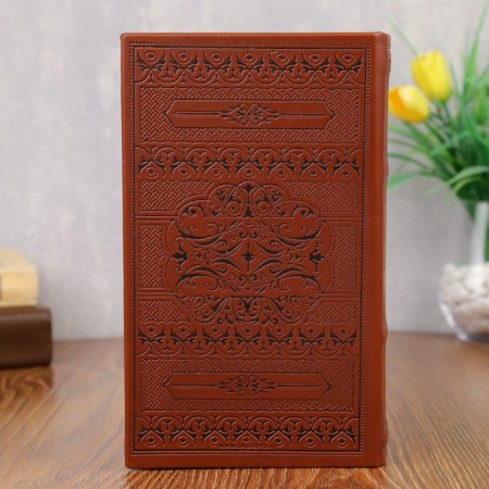 Safe wood book leather embossing "Philosophy of success" 21x13x5 cm-4