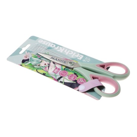 Scissors 16 cm Erichkrause "Endeavor Manga", double sharpening, anti -slip rubber inserts, mix, euro suspension-5
