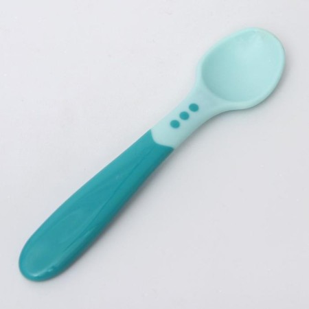 Set for feeding: a bowl on a suction cup, with a lid + spoon, turquoise color, 400 ml-4