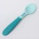 Set for feeding: a bowl on a suction cup, with a lid + spoon, turquoise color, 400 ml