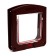 Animal door with 4 modes, opening 15x15.5 (total 22.5x20 cm), dark brown