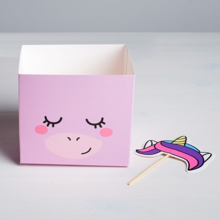 Box for flowers with the topper "Miracle", 11 x 12 x 10 cm-6