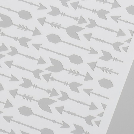 Stencil plastic "Arrows" 15x15 cm-2