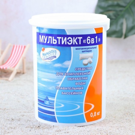 A means for comprehensive water processing of swimming pools Multiekt 6V1, 0.8 kg