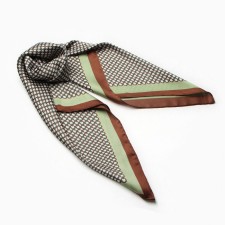 Women's scarf minku 70*70 cm, green