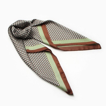 Women's scarf minku 70*70 cm, green