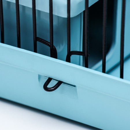 Mini cell for rodents "Pijon" No. 2, equipped, 27 x 15 x 16 cm, turquoise-15