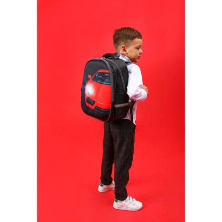 Backpack Bag School Calligrata "Red Call", 39 x 30 x 14 cm-9