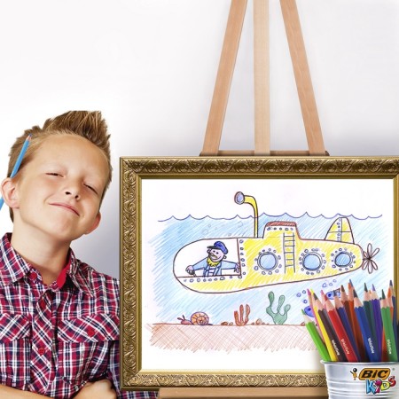 Pencils 12 flowers BIC Kids Evolution Ecolutions, children's, shock -resistant, plastic-12