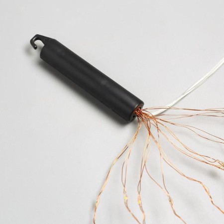 Girlynda "Horse tail" 8 threads of 2 m, IP20, copper thread, 160 LED, warm white glow, usb-7