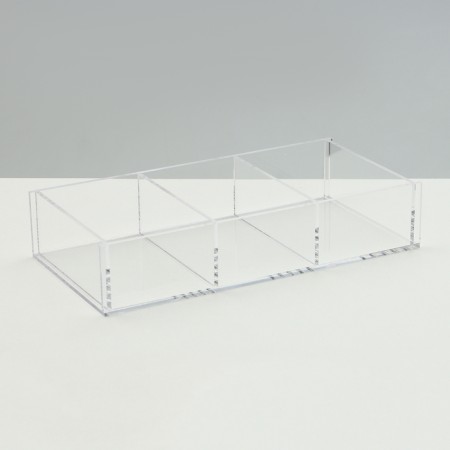 Presentation stand, 3 cells, 20.3 × 10.2 × 3.8 cm, 2 mm plexiglass, in a protective film-1