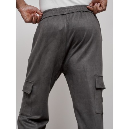 Joggers are sports male, size 50, gray color-14