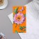 Money envelope "Universal" cutting, glitter, orange background, 8.3x16.7 cm