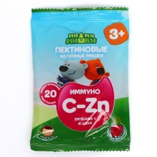 Immuno vitamin C and zinc mi-mi-Mimka with the taste of grapes, 20 chewing loafers of 2 g