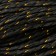 Yarn 100% cellulose "Softino Raffia Color Melange" Washed, black with gold 10m