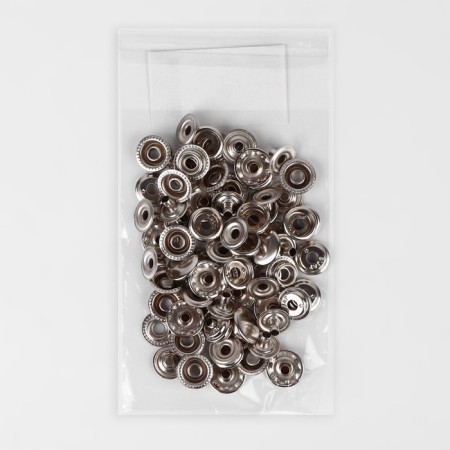 Installation button, omega (o-shaped), d = 15 mm, nickel color-3
