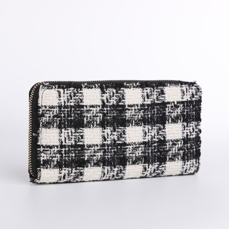 Women's wallet with lightning, black color-1