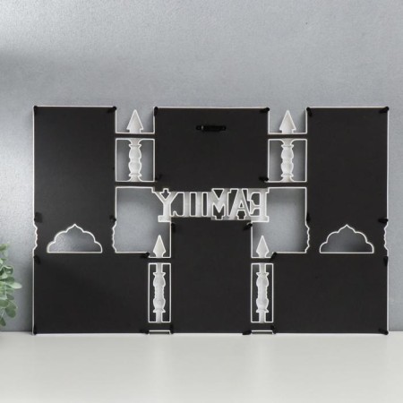 Photo frame plastic in 6 photos 10x15 cm "Palace Gate" White under a tree 34.5x54 cm-2