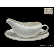 Соусник с блюдцем Lenardi Maria Gold, 200 мл