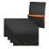Folder-carte, A4, 6 departments, 700 μm, Erichkrause "Matt Accent", on the elastic band, embossing "sand", black, mix