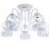 Chandelier 669619/5 E27 40W white 59x59x33 cm 4612419 Model F761TT-1615