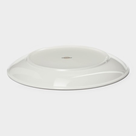 Porcelain dining plate Magistro la Perle, D = 25.5 cm, white color-2
