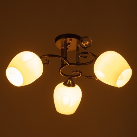 Ceiling Ceiling Maggie 3HE27 40W Black, Chrome-2