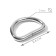 Half rings for bags, d = 20 mm, thickness - 3 mm, 10 pcs, silver color