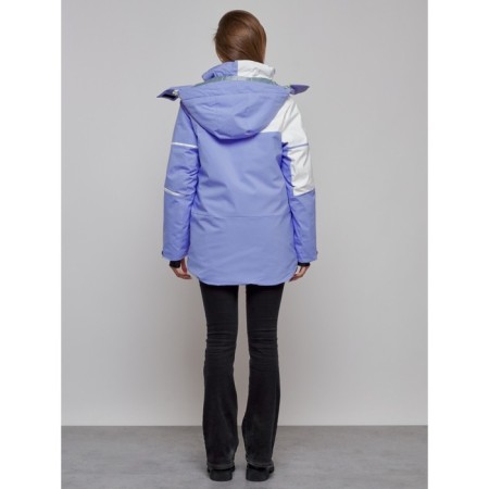 Ski jacket female, size 48, lilac color-15