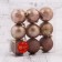 Set of balls plastic D-6 cm, 9 pcs "City" Brown