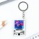 Keychain for keys Acrylic player "This is love", 3.5 x 10 cm