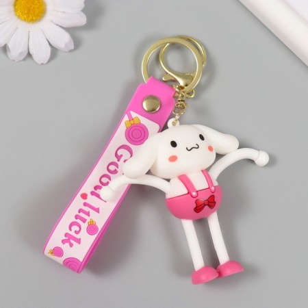 Trick rubber with a carbine, a “bunny” strap of arms and legs stretch out 2.7x6x7.8 cm-1