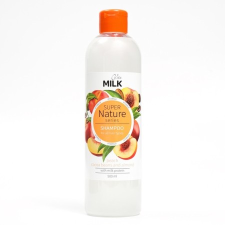 Шампунь VitaMilk для волос, Персик, зерна какао и миндаля, серии Super nature, 500 мл-2