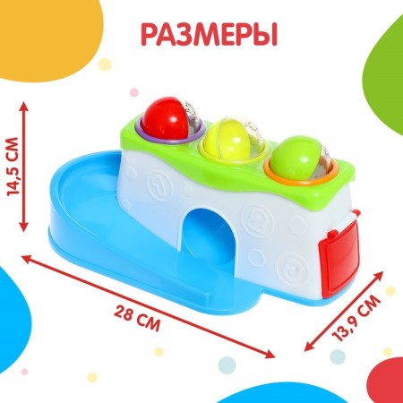 Developing toy "Funny hammer", sound, light-5