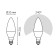 LED LED ELEMENTARY 6W candle 3000K TEPP. Bel. E14 420lm Gauss 33116
