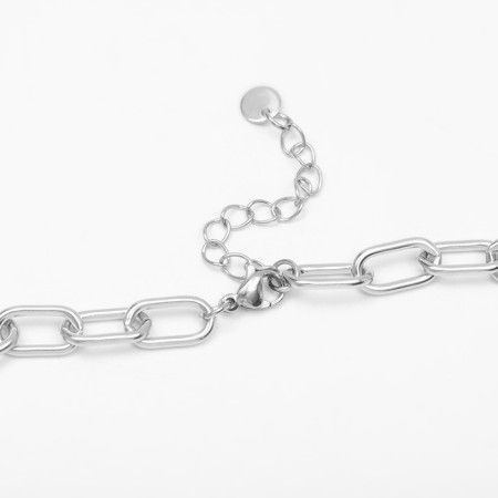 Piece "Heart", red color in silver, 40 cm-2
