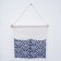 Organizer with pockets of the suspended “wave”, 3 departments, 47 × 25 cm, blue color