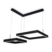 Светильник светодиодный подвесной с пультом управления Ambrella light, Original, FA6644, LED, 108 Вт, 8100Lum, 3000-6400К, цвет чёрный, белый матовый