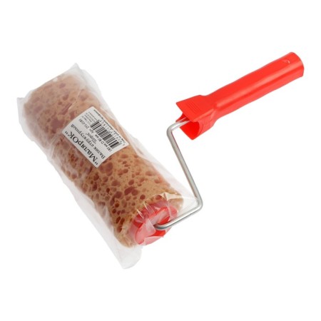 Lom roller, "cheese", foam rubber, 180 mm, handle d = 6 mm, d = 80 mm-3