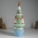Souvenir Ceramics Light "Gingerbread Christmas tree with cookies" Green 10x10x31 cm