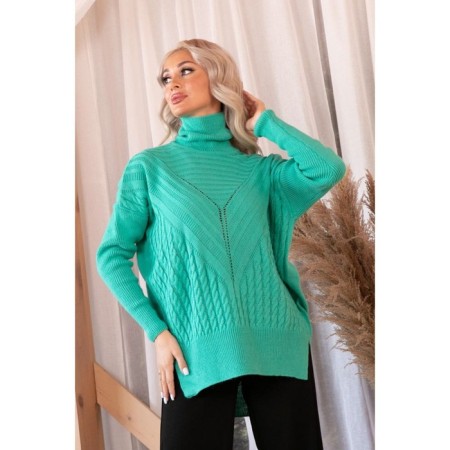 Female jumper, size 42, turquoise color-10