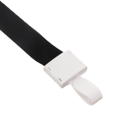 Baiga tape, width-15 mm, length-80 cm, with plastic holder, black-1