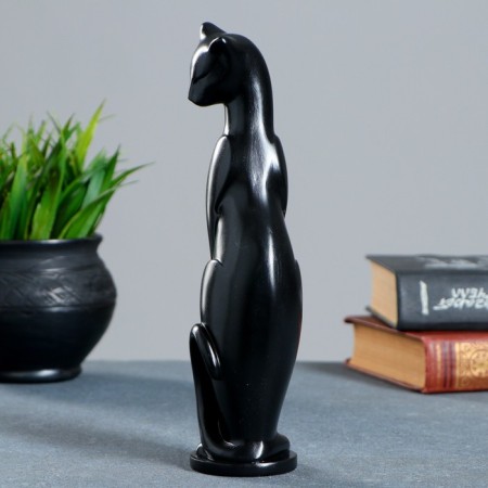 Figure "Cat Grace" Black, 6x7x23cm-2